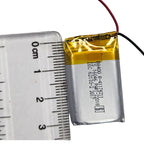 3.7V 400mAh Rechargeable LiPo Battery with Soldered Wires