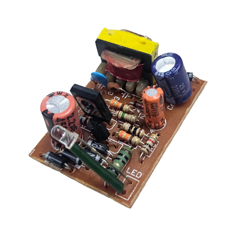 12V 500mA AC to DC Power Supply Adapter Board with Transformer, Rectifier and LED Indicator for DIY Electronics – Pack of 1
