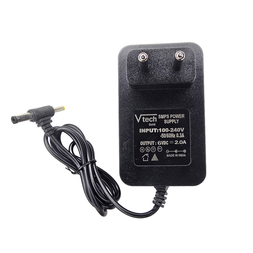 Vtech 6V 2A SMPS Power Adaptor with Sony-Type DC Positive Pin