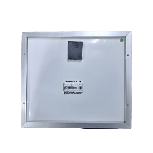 12V 15W  Solar Panel – Aluminium Frame for Battery Charging, Solar Projects and Lighting