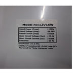12V 15W  Solar Panel – Aluminium Frame for Battery Charging, Solar Projects and Lighting