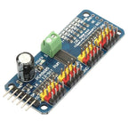 PCA9685 16-channel PWM driver module with I2C interface – servo control board for Arduino and Raspberry Pi