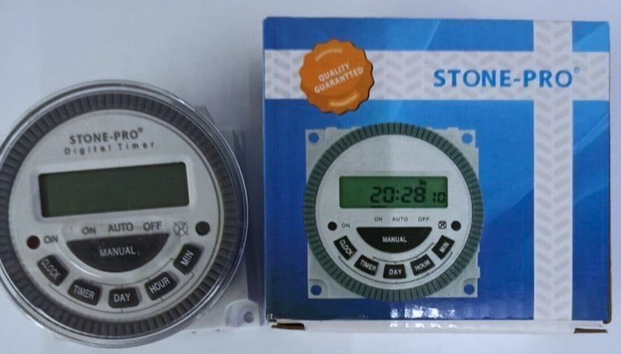STONE-PRO TM-619H-2 Digital Programmable Timer Switch – 30 Amps