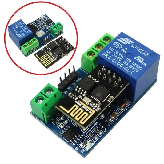 1 Channel 5V Relay Module with ESP WiFi – Wireless Smart Switch Relay Board