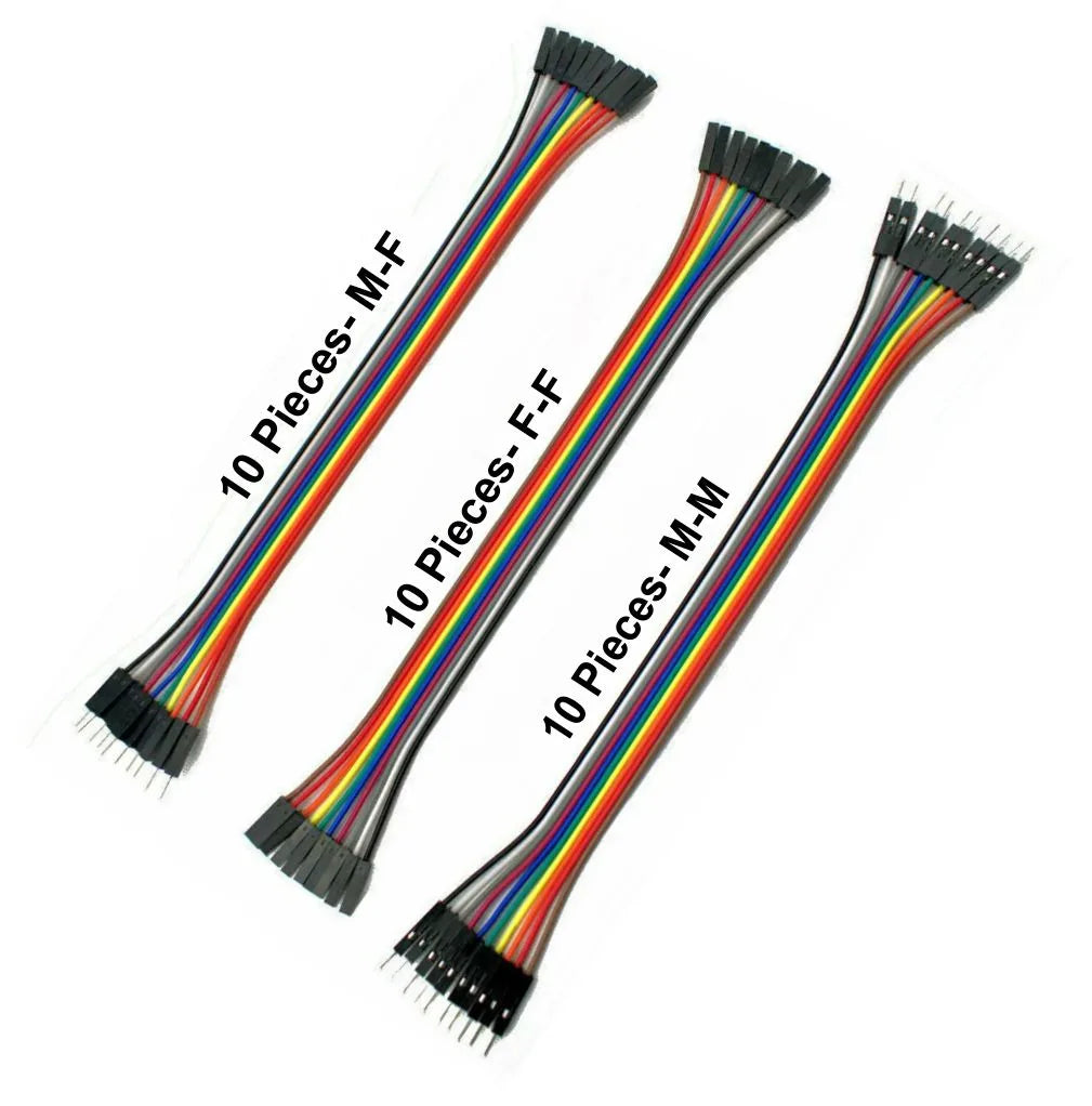 JUMPER WIRE Combo Pack (M-M + M-F + F-F) 20CM – 30PCS