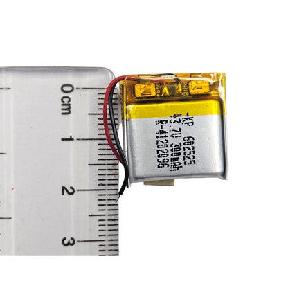 3.7V 300mAh Rechargeable LiPo Battery with Soldered Wires