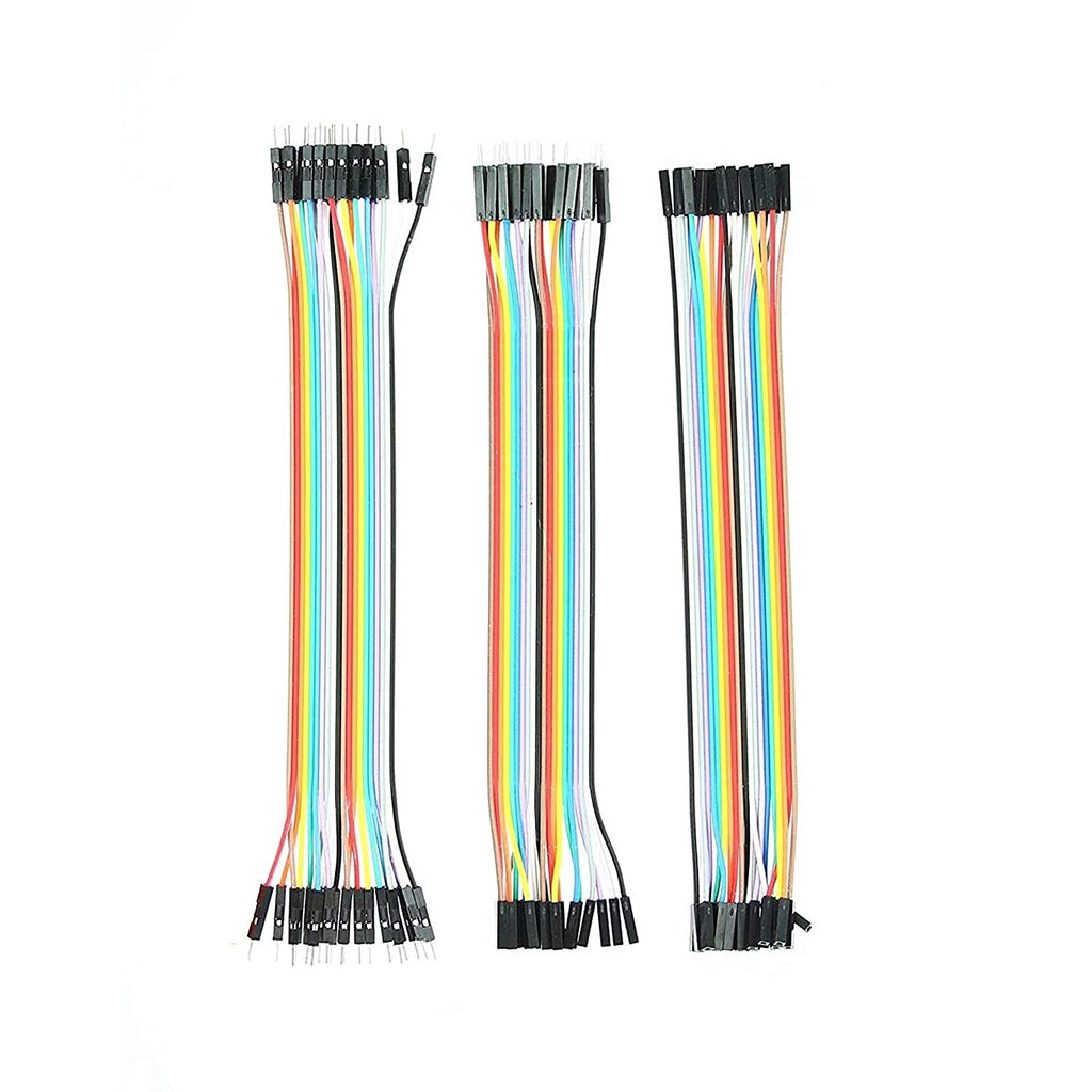JUMPER WIRE Combo Pack (M-M + M-F + F-F) 20CM – 30PCS