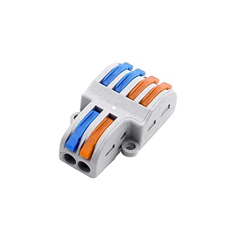 PCT 2 In 4 Out Wire Connector 32A – Quick Lever Terminal Block Electrical Cable Connector