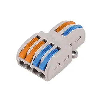 PCT 2 In 4 Out Wire Connector 32A – Quick Lever Terminal Block Electrical Cable Connector