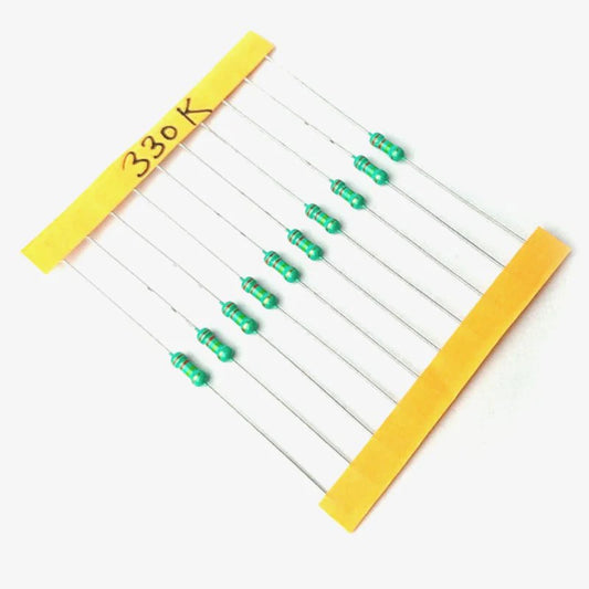 330k ohm resistor 1/4W 10pcs pack