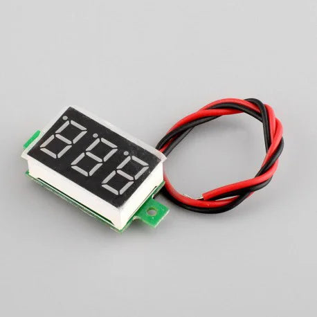 0.36 Inch 4.5V-30V Two Wire DC Voltmeter Digital LED Voltage Display Panel Meter for Battery and Electronics Projects