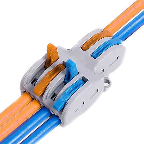 PCT 2 In 4 Out Wire Connector 32A – Quick Lever Terminal Block Electrical Cable Connector