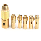 WLXY Mini Drill Chuck Set 0.5mm to 3.0mm with Collets & Allen Key – Brass Micro Drill Chuck for PCB, DIY, Rotary Tool