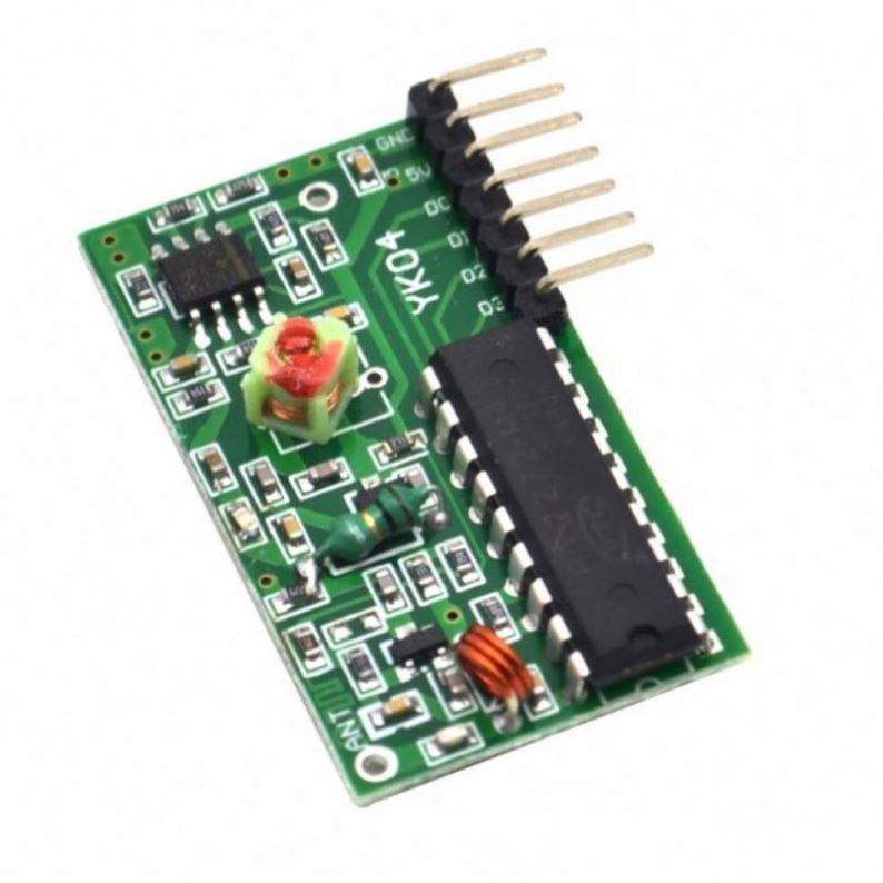 4 Channel Wireless Four Button RF Remote Control Transceiver Module (Mode: Non Locking)