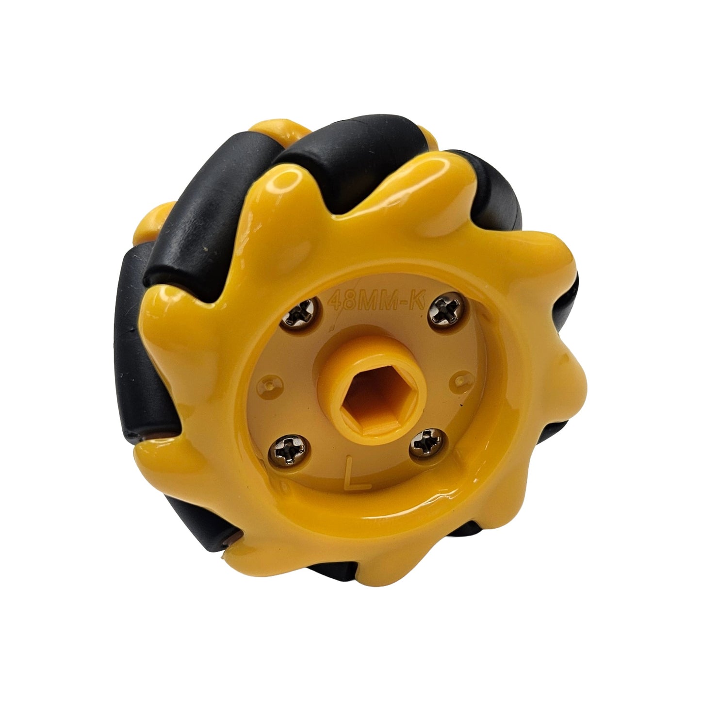 Mecanum Wheel 48mm with Clamp | 4 Wheel for Omnidirectional Small Robotics Projects