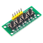 4 Tactile Push Button Switch Module with K1–K4 Outputs