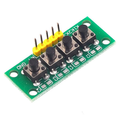 4 Tactile Push Button Switch Module with K1–K4 Outputs