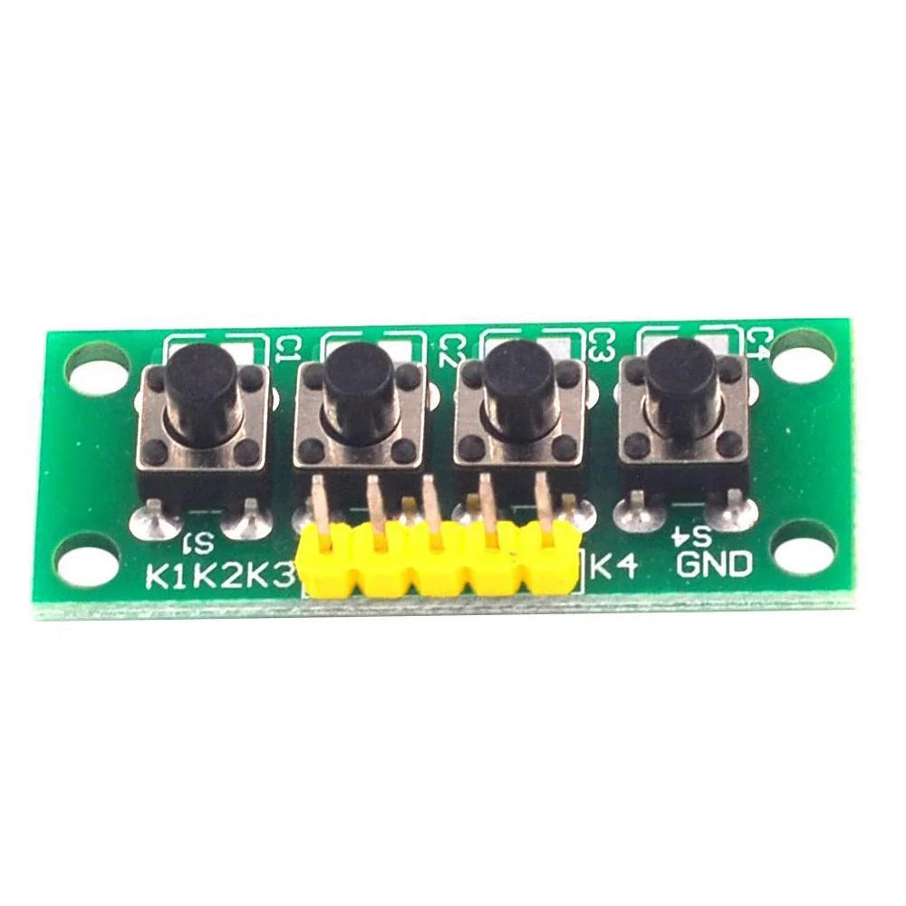 4 Tactile Push Button Switch Module with K1–K4 Outputs