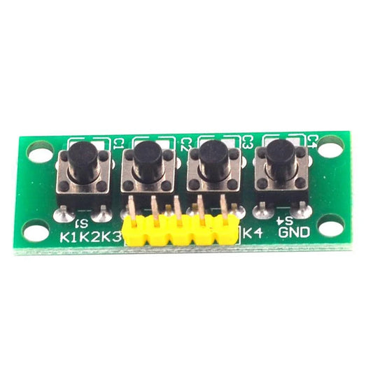 4 Tactile Push Button Switch Module with K1–K4 Outputs