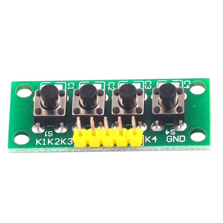 4 Tactile Push Button Switch Module with K1–K4 Outputs