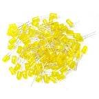 5mm LED – (Yellow) Pack of 5 | Light Emitting Diode (LED) High Brightness Round LED for Arduino, DIY Electronics & Indicator Applications
