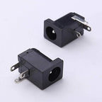 PCB Mount DC Power Jack Socket 5.5x2.1mm 3 Pin Female Connector