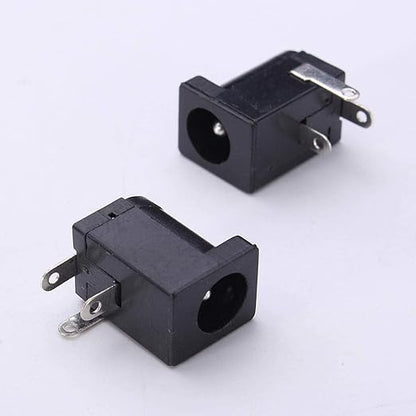 PCB Mount DC Power Jack Socket 5.5x2.1mm 3 Pin Female Connector