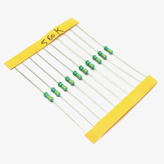 560K Ohm Resistor 1/4W Pack of 10