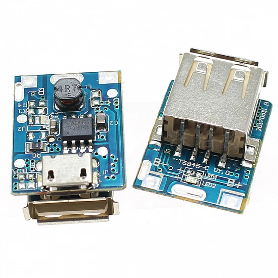 5V Step-Up Power Bank Module Lithium Battery Charging Protection Board USB Type-B 134N3P