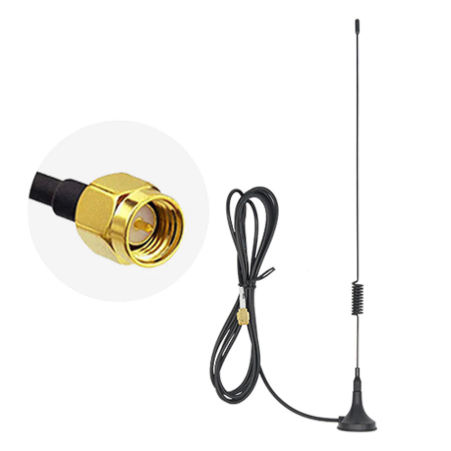5dBi GSM Magnetic Spring Antenna with SMA Connector – 1 Meter Cable