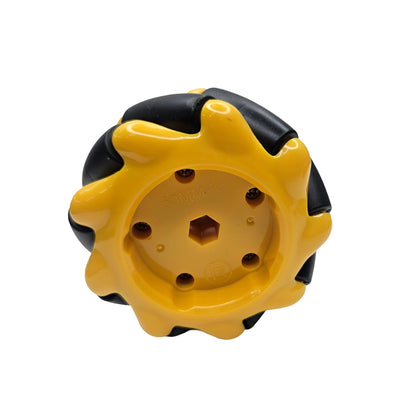Mecanum Wheel 60mm with Clamp (4 Wheel / 4 Tyre Set) – Medium Omnidirectional Robot Wheel for Robotics Projects