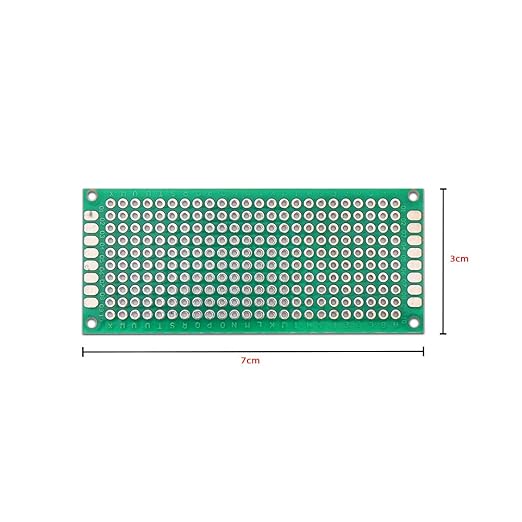 3x7cm Green Dot Board Double Sided | PCB Prototype Board FR4 Universal DIY Soldering PCB
