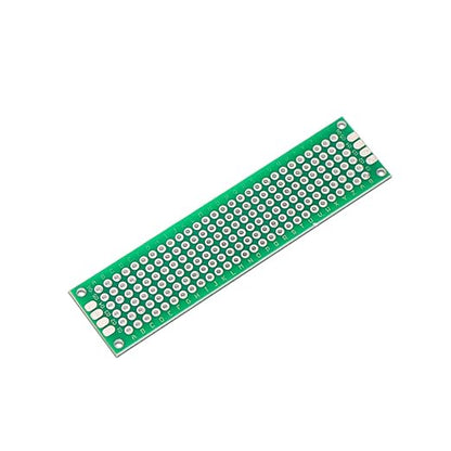 2x8cm Double Side Green Dot Board | PCB Prototype Board FR4 Universal DIY Soldering Board