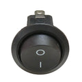 6A 250V AC SPST ON-OFF Round Rocker Switch Black | 2 Pin Panel Mount Power Switch for DIY Electronics & Appliances