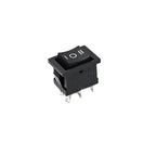 3 Way 6 Pin Rocker Switch On-Off-On | Copper Contact Panel Mount Switch for Electrical Control Panels & Appliances