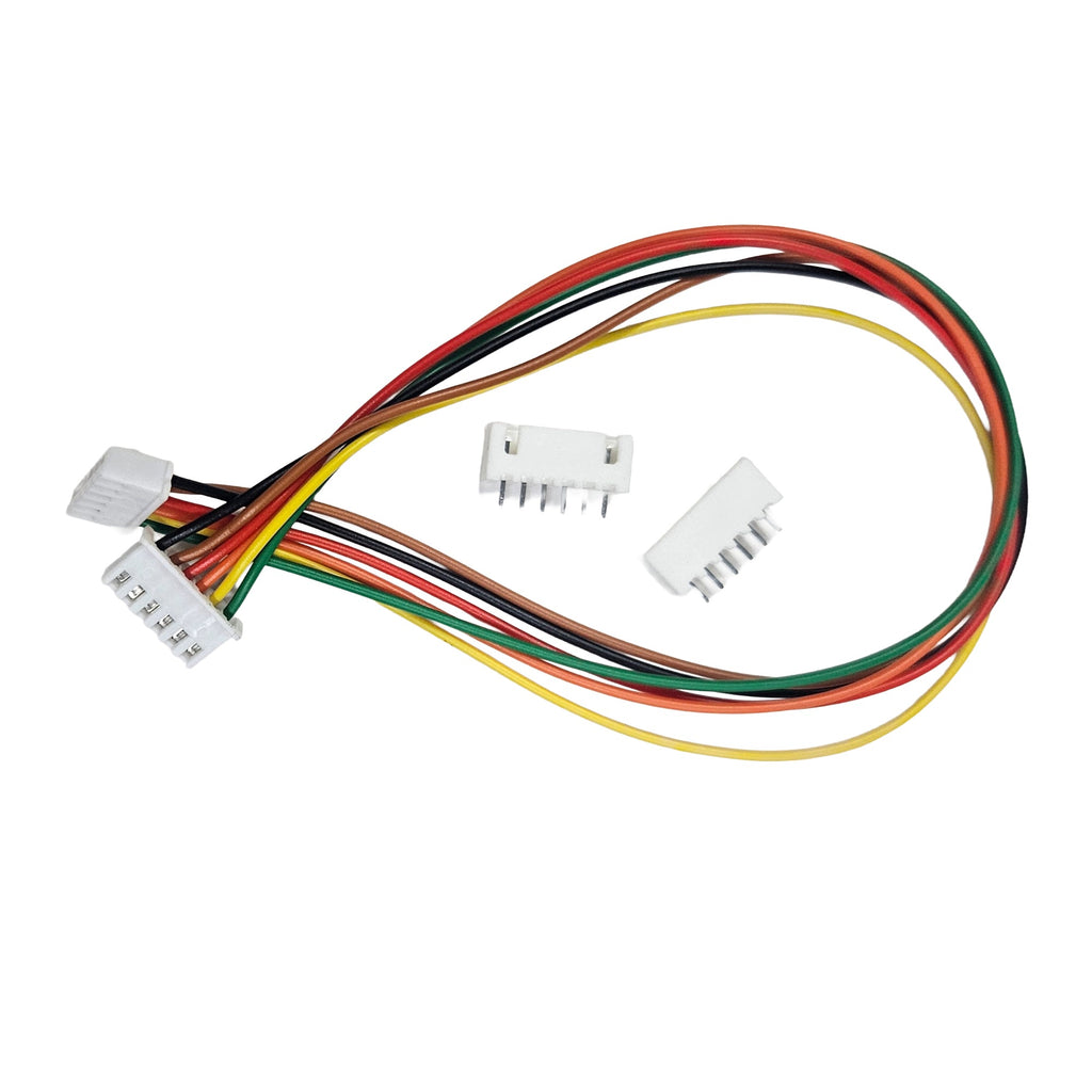 6 Pin RMC Double Side Double Base Wire Connector Cable for LED Strip, Sensors, DIY Electronics & Project Wiring