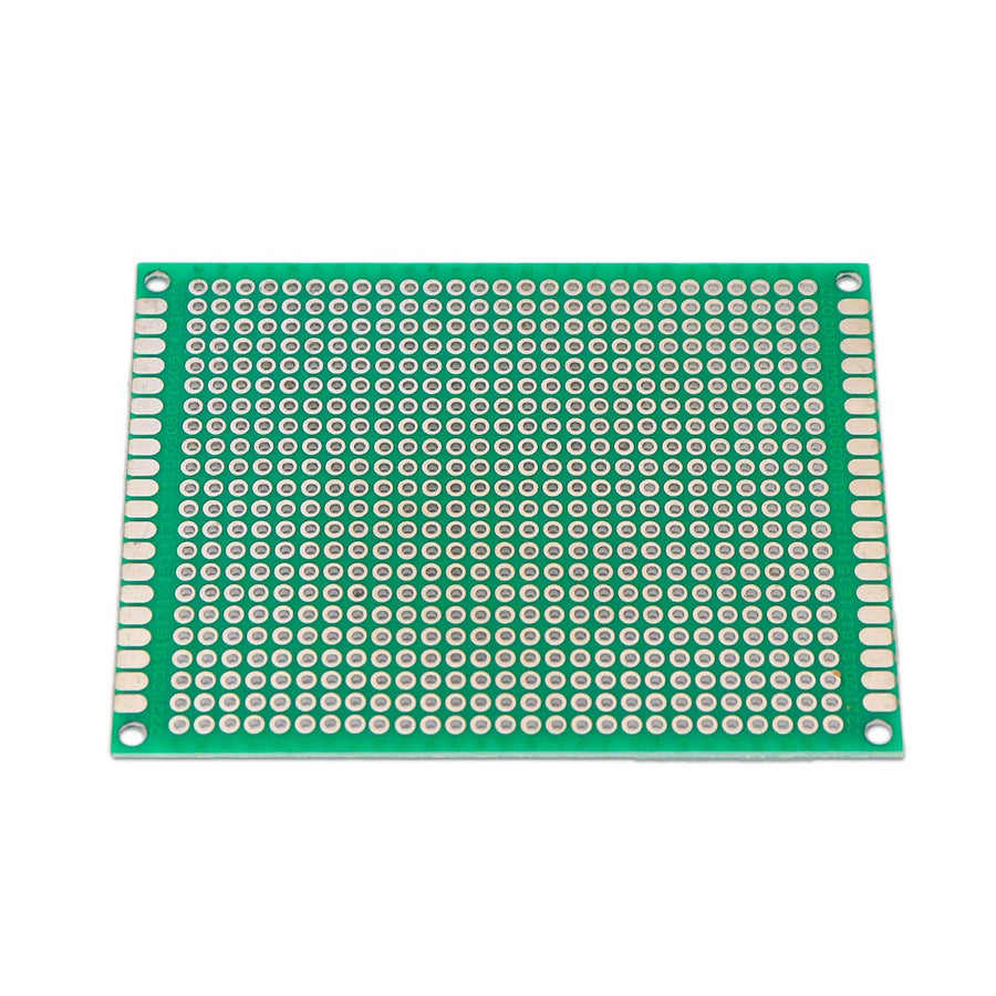 6x8cm Double-Sided Green Dot Board PCB Prototype Board | FR4 Universal Perfboard