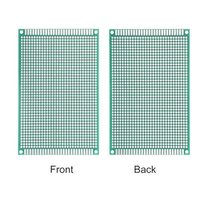 8x12cm Double Sided Green Dot Board PCB Prototype Board | FR4 Universal Perfboard
