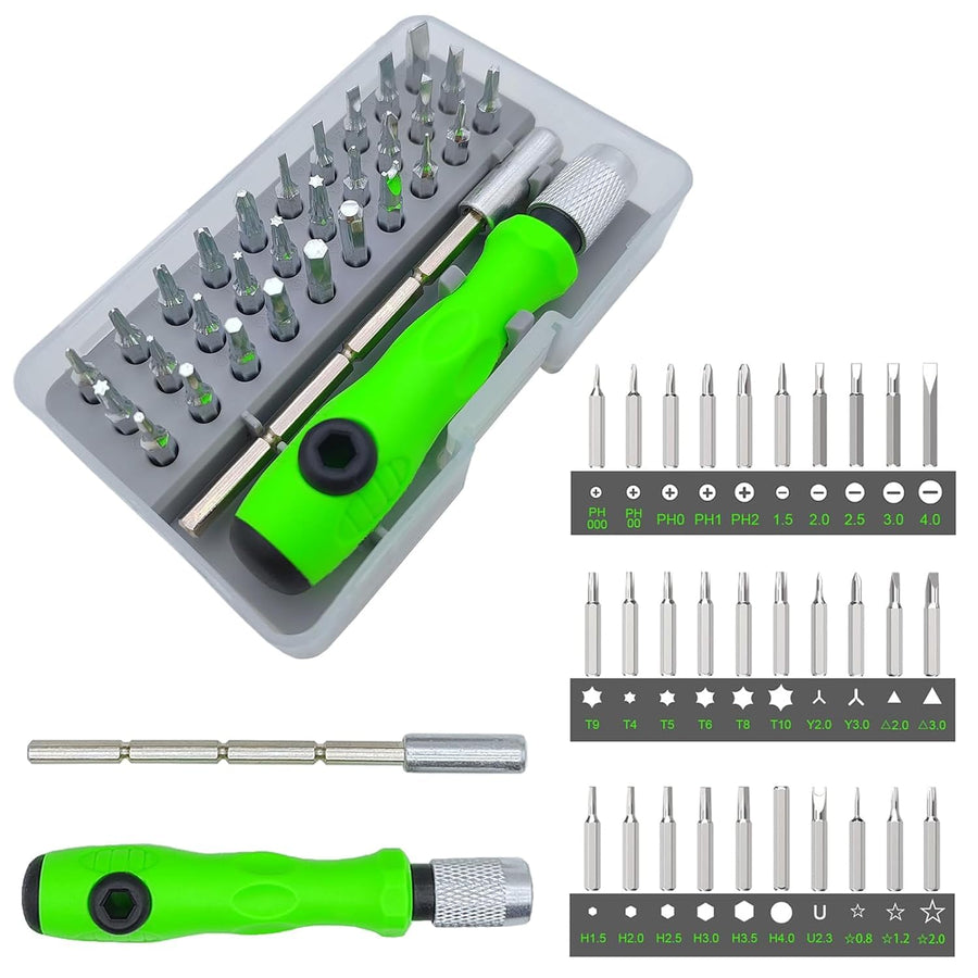 32 in 1 Multi Purpose Precision Screwdriver Set with Magnetic Bits & Storage Box for Electronics Repair