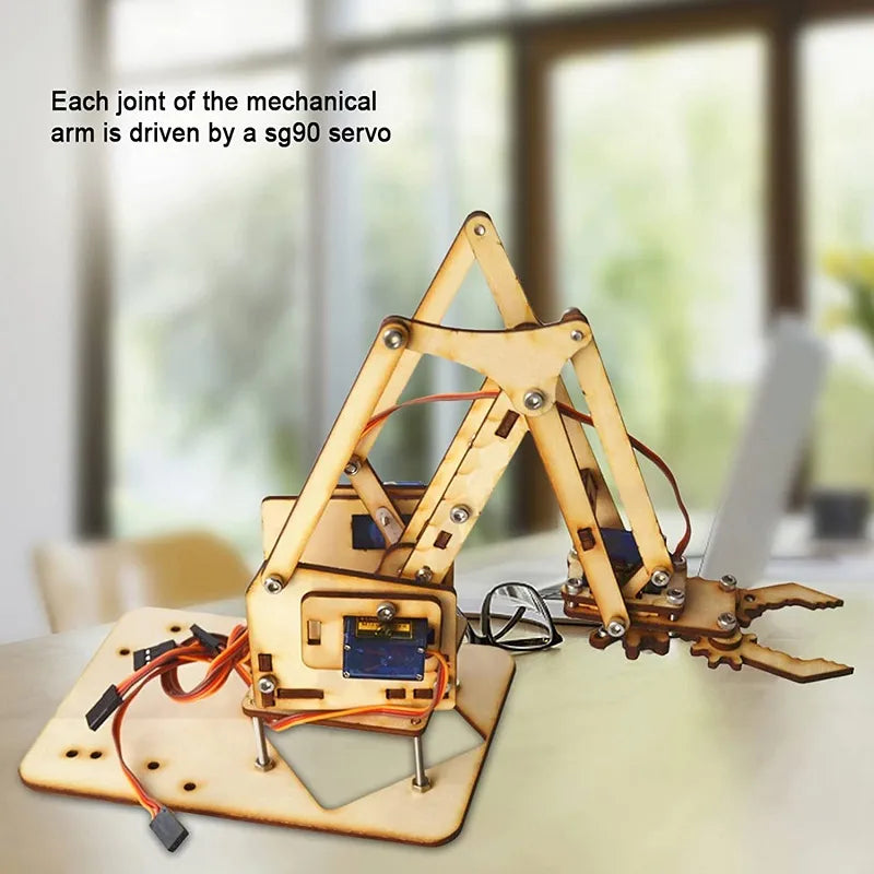 3 DOF robotic arm kit with servo motors