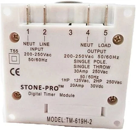STONE-PRO TM-619H-2 Digital Programmable Timer Switch – 30 Amps