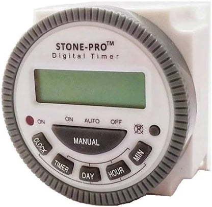 STONE-PRO TM-619H-2 Digital Programmable Timer Switch – 30 Amps