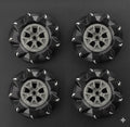 97mm Mecanum Wheels Set (Left + Right) (4 Wheels) with Metal Coupling | Omni Directional Wheels for Arduino, Raspberry Pi Robot Car