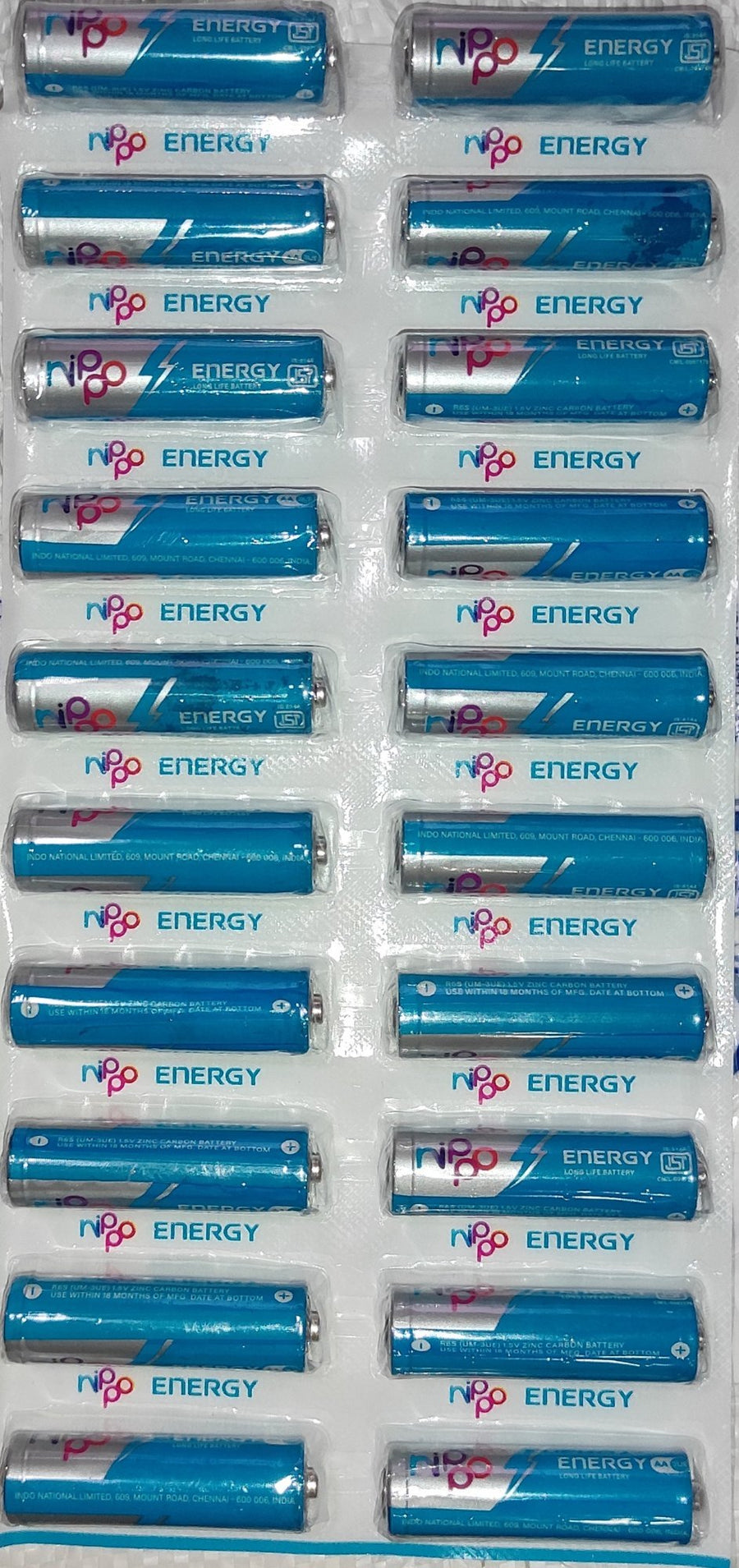 Nippo AA Energy Battery – Single cell for electronics