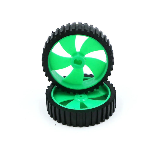 BO Motor Wheel 45mm x 11mm – Plastic Robotic Car Wheel for BO Motor