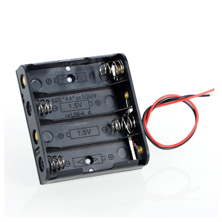 4-cell holder for 18650 lithium batteries