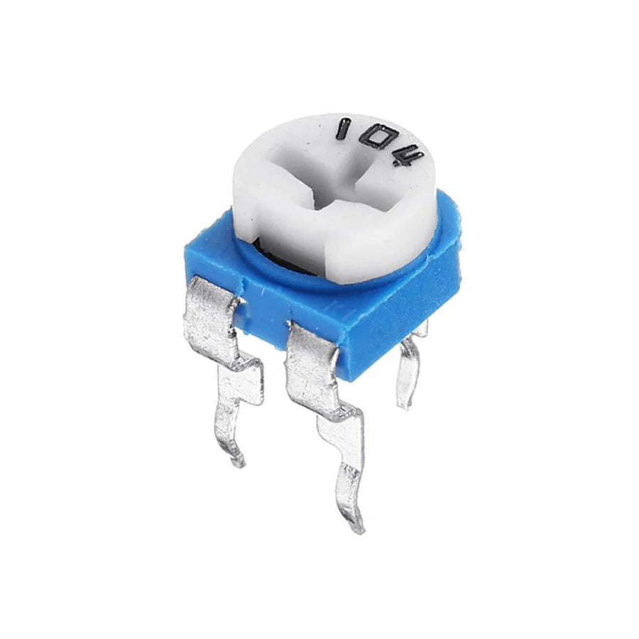 100K ohm preset potentiometer for fine adjustments