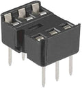 6-pin IC base for mounting integrated circuits