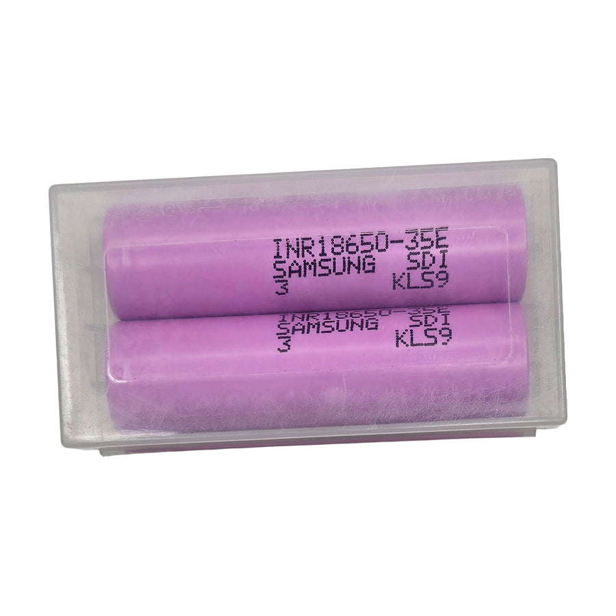 Samsung 3500mAh Lithium-Ion Battery 3.7V Rechargeable 18650 Battery  INR18650-35E for Battery Packs, DIY Electronics & Power Applications (Pack of 2)