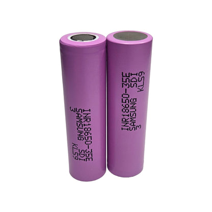 Samsung 3500mAh Lithium-Ion Battery 3.7V Rechargeable 18650 Battery  INR18650-35E for Battery Packs, DIY Electronics & Power Applications (Pack of 2)